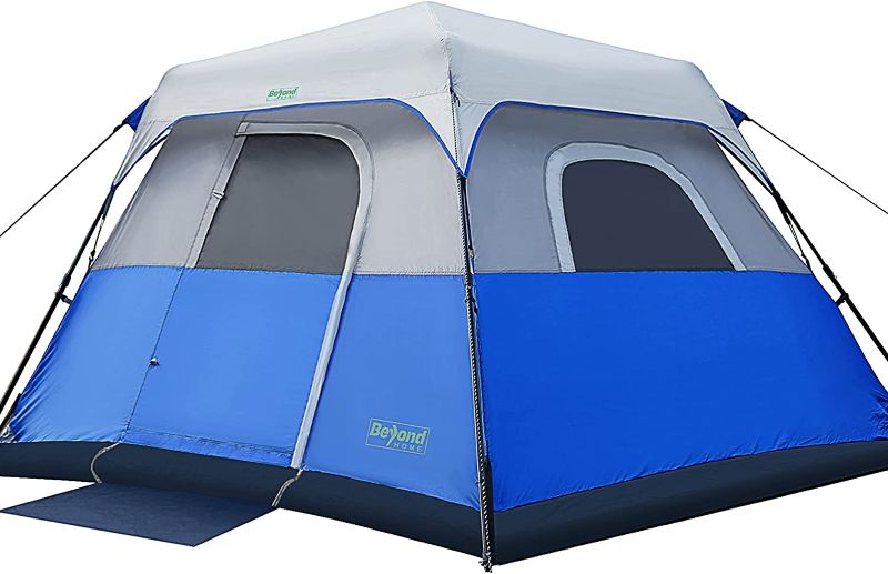 Photo 1 of  USED. BeyondHOME Instant Cabin Tent, 6 Person Camping Tent Setup in 60 Seconds with Rainfly, Portable Waterproof & Windproof Tent 10'x9'x66'' with Carry Bag for Family Camping, Upgraded Ventilation

