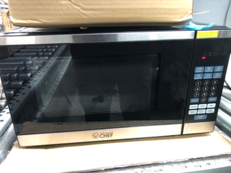 Photo 3 of Commercial Chef Countertop Microwave Oven, 0.7 Cubic Feet, Stainless Steel
