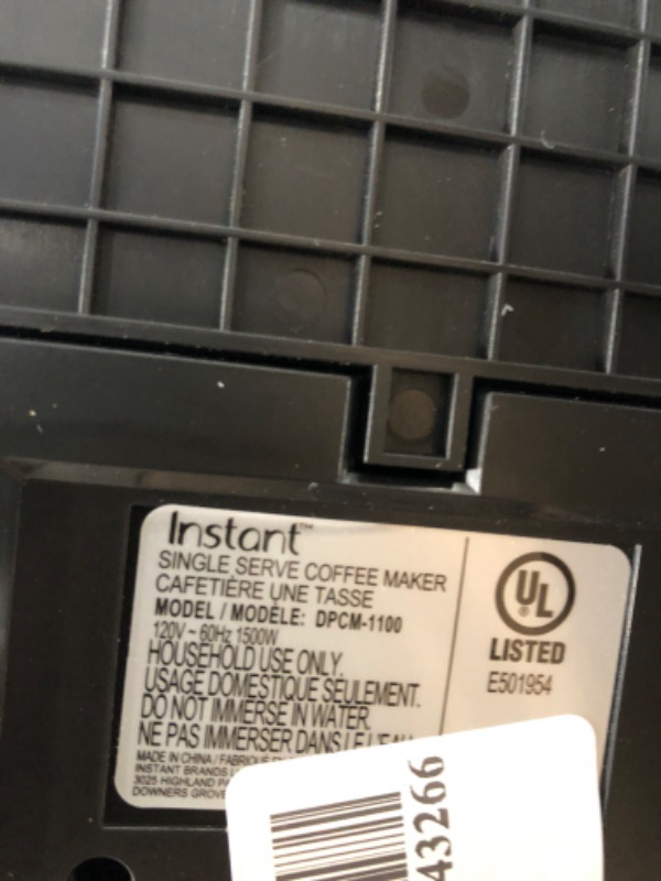 Photo 5 of Instant Pod, 2-in-1 Espresso, K-Cup Pod and Ground Coffee Maker, From the Makers of Instant Pot with Removable 68oz Water Reservoir, Bold Setting, Brew 8, 10, and 12oz K-cup and 2, 4, and 6oz Espresso
