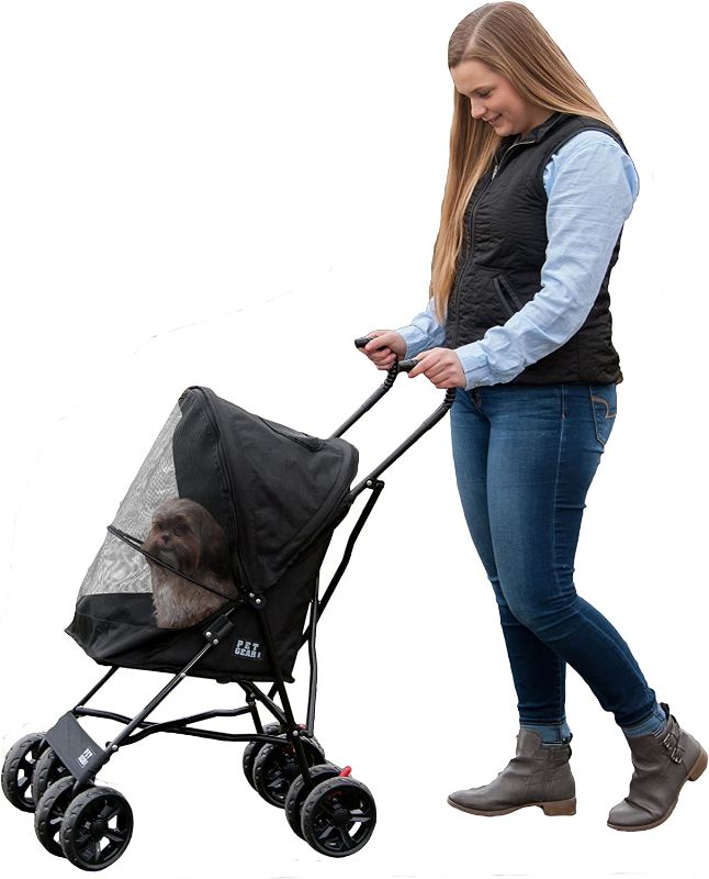 Photo 1 of Pet Gear Travel Lite Plus Stroller, Compact, Easy Fold, No Assembly Required, Large Wheels for Cats and Dogs up to 15 pounds, 3 Colors
