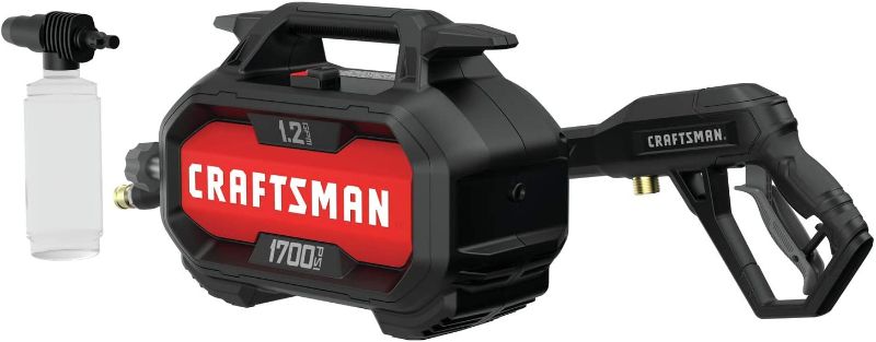 Photo 1 of ***PARTS ONLY***CRAFTSMAN Pressure Washer, 1700 PSI, Compact (CMEPW1700) (Works with Foam Cannons, Foam Guns or Bucket Washes)
