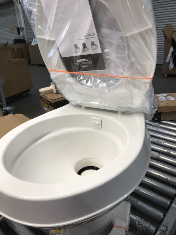 Photo 3 of Dometic 300 Series Standard Height Toilet RV, White Standard Height White