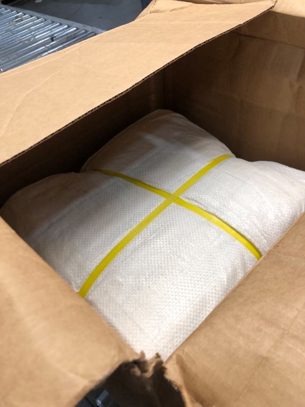 Photo 2 of Secbolt FIBC Bulk Bag, Pack of 10, 1 One Ton Bag, 35"L x 35"W x 43"H, 2200lbs SWL, Duffle Top Flat Bottom, Woven Polypropylene Bags