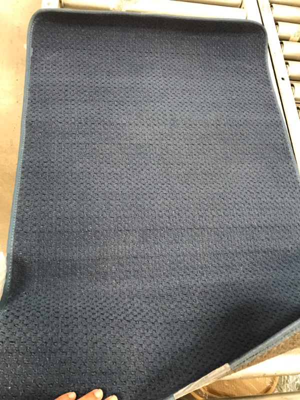 Photo 1 of 3'X2' NAVY BLUE RUG