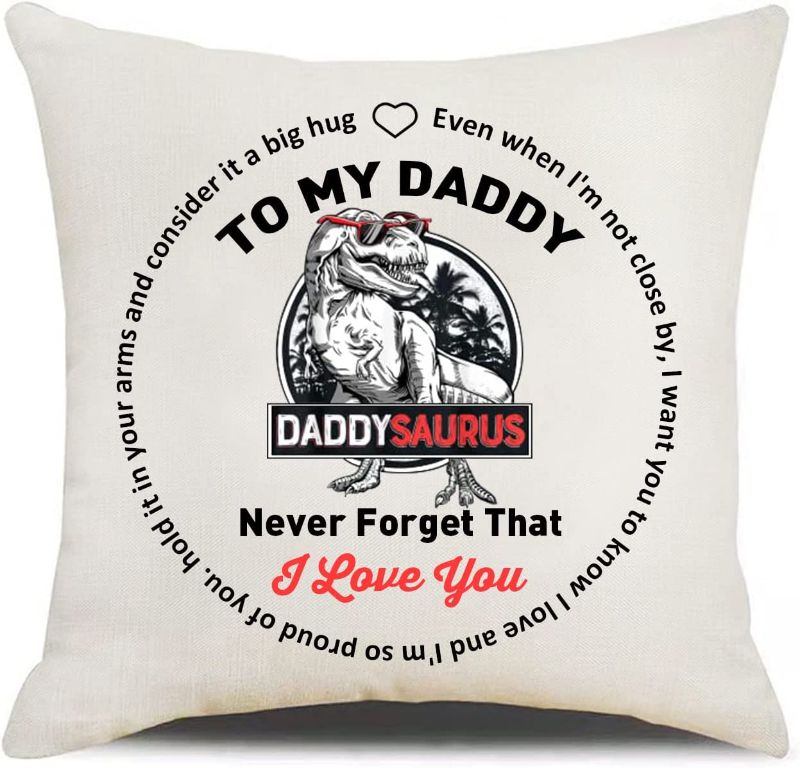 Photo 1 of (Non Refundable Bundle) 5-Pack Hardeson Dad Gifts to My Dad Throw Pillow Cover Gift, Funny Father's Day r 18"x 18" (Daddy)