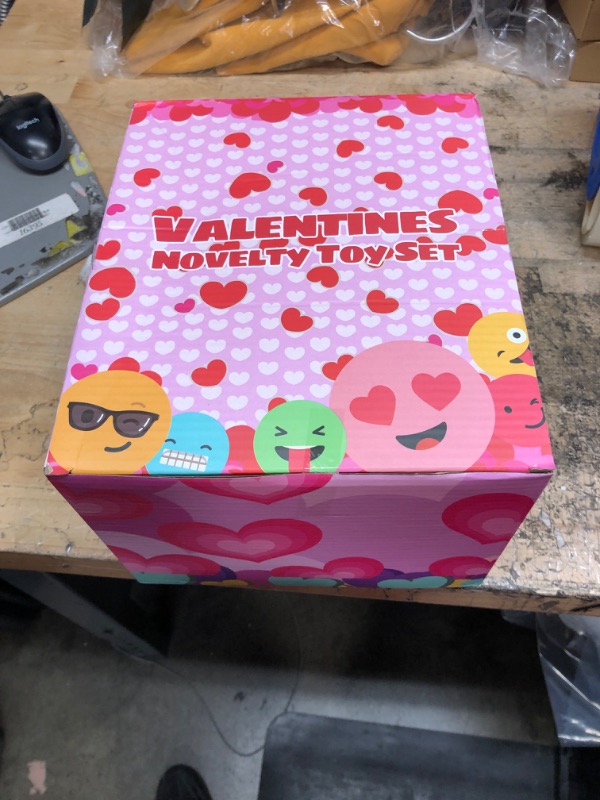 Photo 2 of 28 Pack Kids Valentines Day Gift Novelty Toy Set Includes Foam Planes,Shutter Shades,Bubble Wands,Sticky Hands,Spring Toys,for Classroom Exchange Prizes,Valentine Party Favors,Valentine‘s Gifts