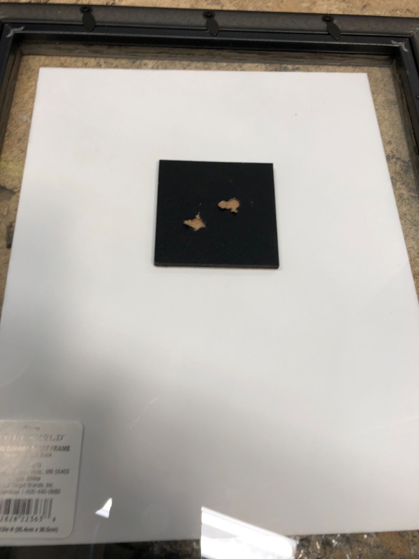 Photo 1 of 10 x 12 Float to 8 x 10 Single Image Frame Rustic Walnut/Black - Threshold