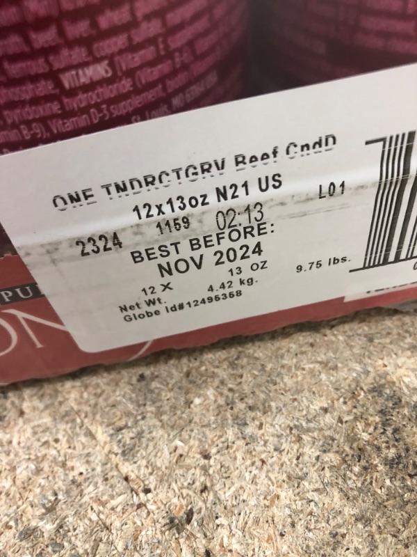 Photo 3 of *EXPIRE Nov 2024*
Purina ONE Tender Cuts in Gravy Beef and Barley Entree in Wet Dog Food Gravy - (12) 13 oz. Cans 13 Ounce (Pack of 12) 