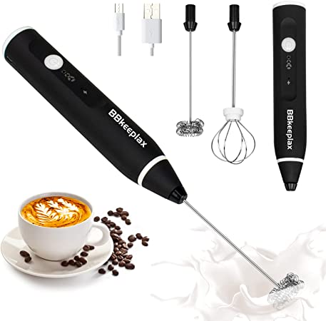 Photo 1 of *NOT exact stock photo, use for reference*
USB-Rechargeable Hand Frother with 2 Stainless Whisks (Black)