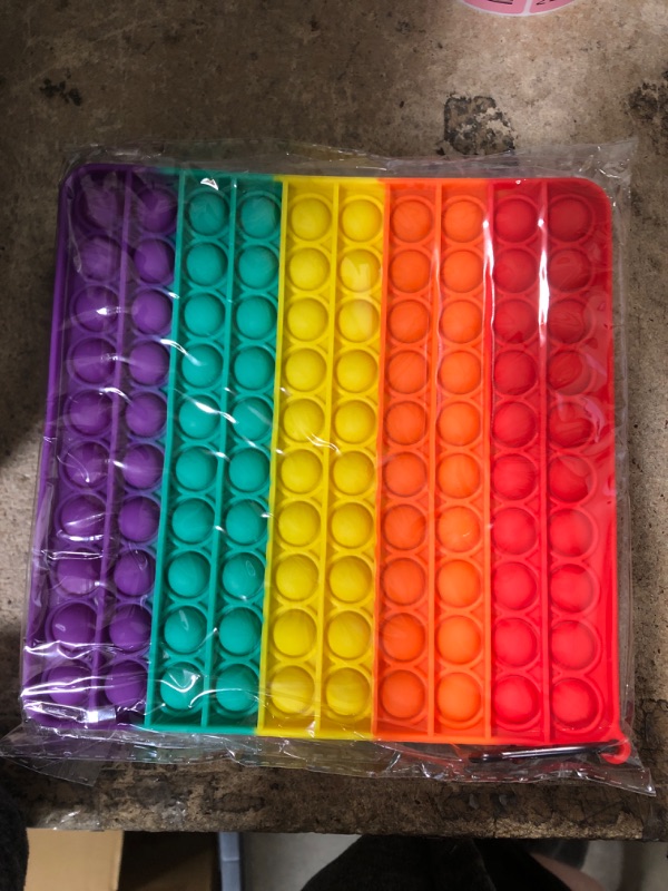 Photo 1 of 3 different Big Pop It Fidget Toys, Stocking Stuffers for Kids Pop Its Fidgets Popit Popits Toys for Girls & Boys, Teens & Adults,100 Bubble Giant Figit Poppet Sensory Toy Popper Huge Large, 8
