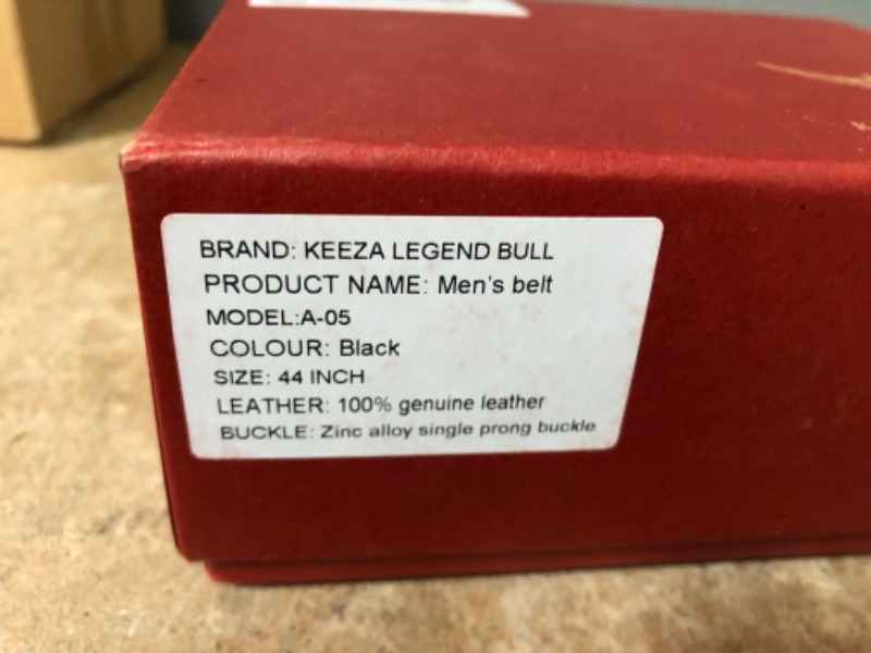 Photo 4 of KEEZA LEGEND BULL Men's Genuine Leather Belt, 1.5 inch Wide Casual Dress Belt, Classic and Fashion Design for Jeans Belt ,SIZE a5-44