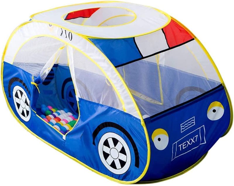 Photo 1 of 
Playhouses Tent for Kids, Play Tent Pop Up, Outdoor and Indoor Pop Up Car Kid Play House (Blue Police Car Tent)