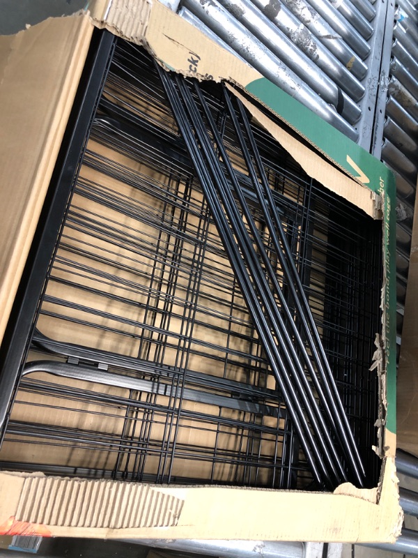 Photo 1 of **MISSING ONE ATTACHMENT ROD**
FXW Dog Playpen Outdoor, 8/16/24/32 Panels Dog Pen 24"/32"/40"/50" Height Dog Fence Exercise Pen with Doors for Large/Medium/Small Dogs, Pet Puppy Playpen for RV, Camping, Yard 08 Panels 24 inch