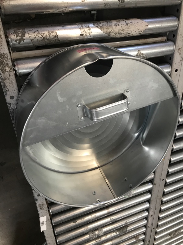 Photo 2 of LUMAX LX-1710 Silver 6 Gallon Galvanized Drain Pan. Heavy Duty Construction for Rugged Use. The Bright Zinc Galvanized, Corrosion-Resistant Finish Prevents Corrosion.