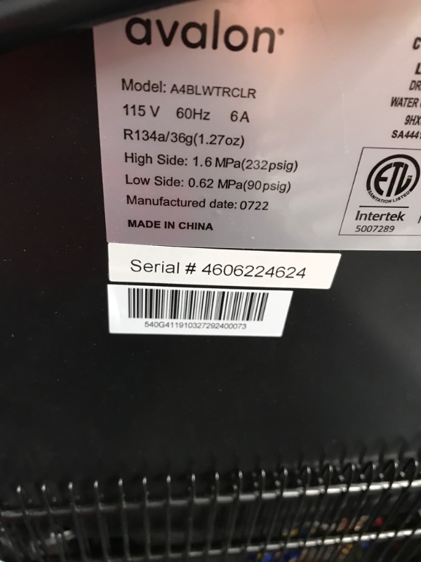 Photo 3 of **DAMAGED**  Avalon Bottom Loading Water Cooler Dispenser with BioGuard- 3 Temperature Settings- UL/Energy Star Approved- Bottled