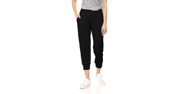 Photo 1 of Essentials Women's Studio Terry Capri, Black, XL - X-Large
