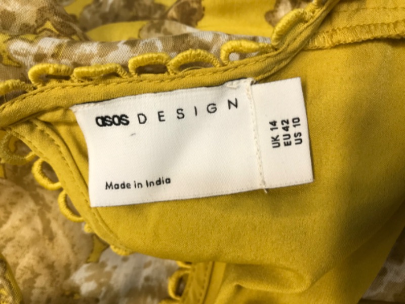 Photo 2 of GENERIC ASOS DESGIN SIZE 10 YELLOW DRESS