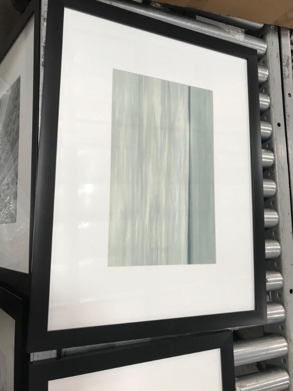 Photo 1 of 4 Piece Miscellaneous Black Framed Artwork, Various Sizes