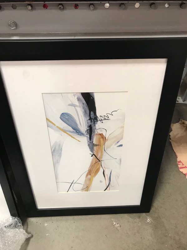 Photo 1 of 4 Piece Miscellaneous Black Framed Artwork, Various Sizes