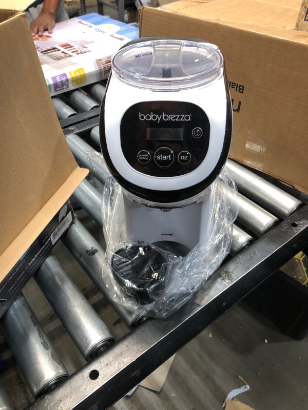 Photo 2 of *** tested powers on **** Baby Brezza Formula Pro Mini Baby Formula Maker – Small Baby Formula Mixer Machine Fits Small Spaces and is Portable for Travel– Bottle Makers Makes The Perfect Bottle for Your Infant On The Go Formula Pro Mini Dispenser Machine