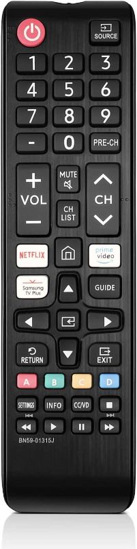 Photo 1 of Bundle of 7 remotes
Universal for Samsung Smart TV Remote Control Replacement for All Samsung TV Series Remote with Quick Function Buttons for Netflix, Prime Video and Samsung TV Plus