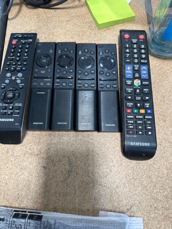 Photo 1 of Assorted Samsung remotes, 6 remotes