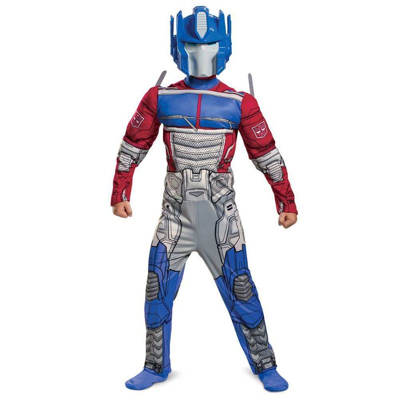 Photo 1 of Dispguise Optimus Prime Transformers Muscle Autobot Boy S Halloween Fancy-Dress Costume for Child M (7-8)
