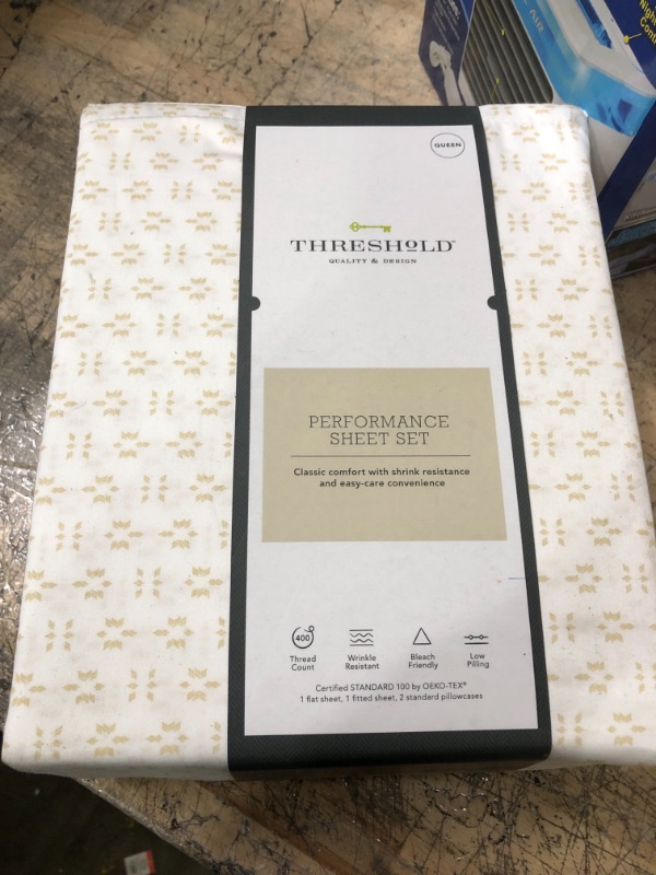 Photo 2 of 400 Thread Count Performance Printed Sheet Set - Threshold™
