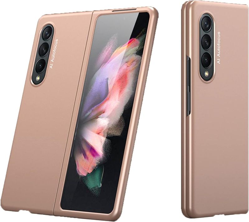 Photo 1 of **SEE NOTES**
Jaorty Fit for Samsung Galaxy Z Fold 3 5G Case,Anti-Slip Shock-Proof Anti-Fingerprints Protective Cover Case Designed for Samsung Galaxy Z Fold 3 5G 2021,Matte Rosegold
