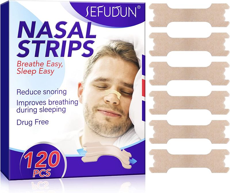 Photo 1 of Nasal Strips, Nose Strips, Reduce Snoring, Relieve Nose Congestion, Improve Breathing, Drug Free (120)

