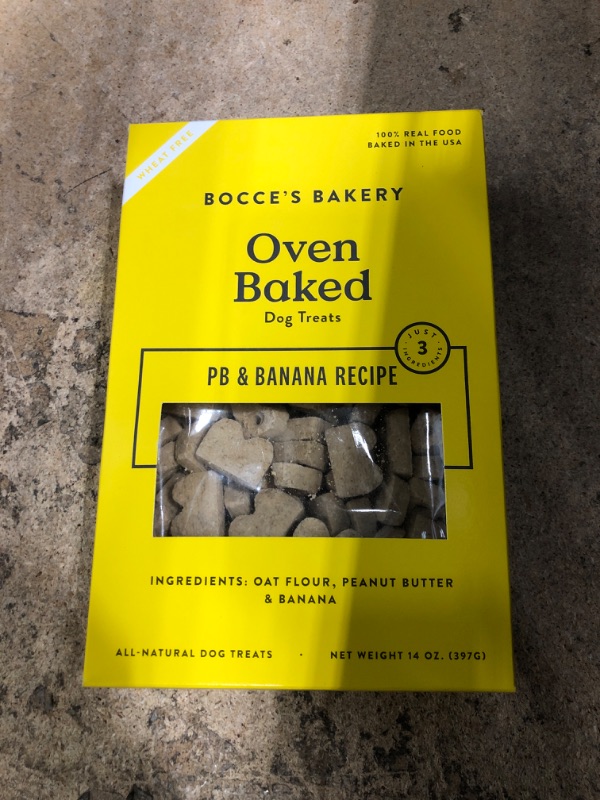 Photo 1 of Bocce's Bakery PEANUT BUTTER: PB + Banana EXP 08/24