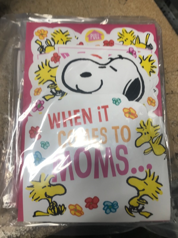 Photo 3 of * 7 pack* *Hallmark Birthday Pop Up Card with Song from Son or Daughter (Peanuts Snoopy and Woodstock Pop Up, Plays Linus and Lucy by Vince Guaraldi) Mom, Snoopy Music Pop Up