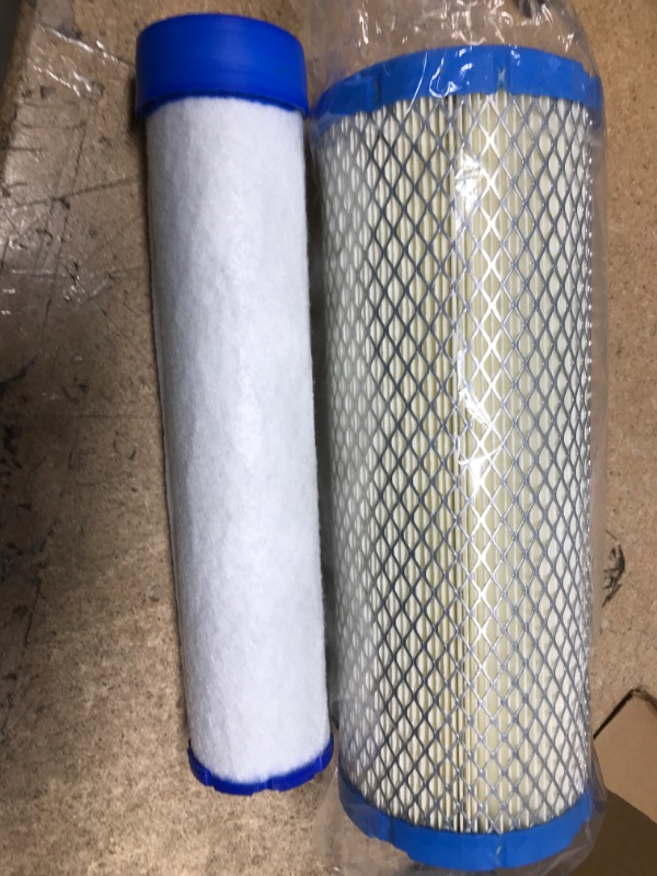 Photo 2 of 25 083 01-S Outer Air Filter & 25 083 04-S Inner Filter Compatible with Kawasaki 11013-7020 11013-7019 11013-7044 11013-7045 J D M131802 M131803 Kubota TA040-93230 TA040-93220 Lawn Mover