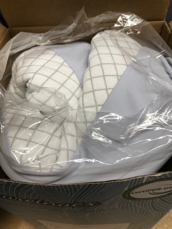 Photo 1 of Dual Layer Memory Foam Pillow, Lareinaxe Bed Pillows for Sleeping Cooling, Soft Allergy Friendly Luxury Pillow for Back, Stomach or Side Sleepers, Oeko-TEX & CertiPUR-US Certified, Standard Size