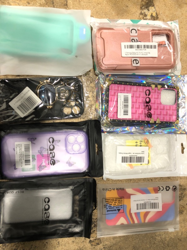 Photo 1 of ASSORTED 8 PIECE PHONE CASES 