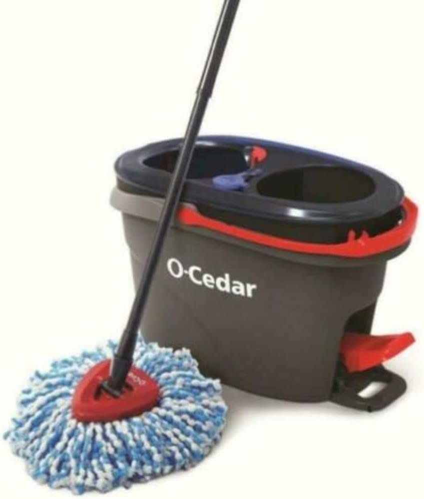 Photo 1 of 
 O-Cedar EasyWring Microfiber Spin Mop and Bucket Cleaning SystemRinse Clean Mop Kit - Quantity 1