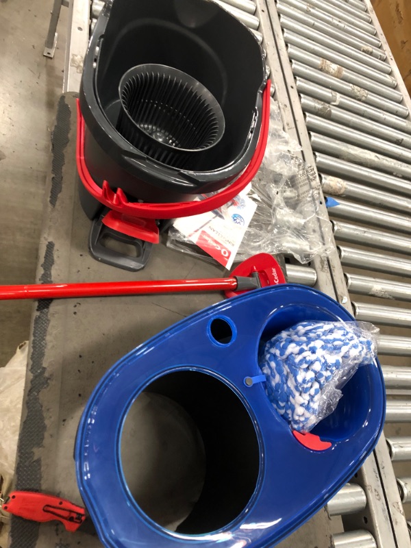 Photo 1 of 
 O-Cedar EasyWring Microfiber Spin Mop and Bucket Cleaning SystemRinse Clean Mop Kit - Quantity 1