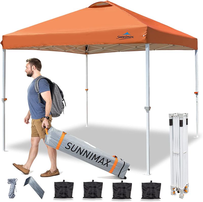 Photo 1 of 
SUNNIMAX Canopy Tent, Outdoor 10x10 Pop-up Canopy,Patio Tents for Parties,Quick EZ Setup Canopies with Waterproof Roof, Roller Bag,