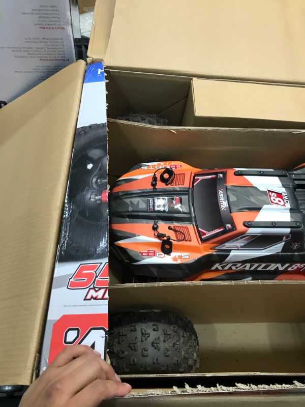 Photo 6 of ARRMA RC Truck 1/5 KRATON 4X4 8S BLX Brushless Speed Monster Truck RTR (Ready-to-Run), Orange, ARA110002T2