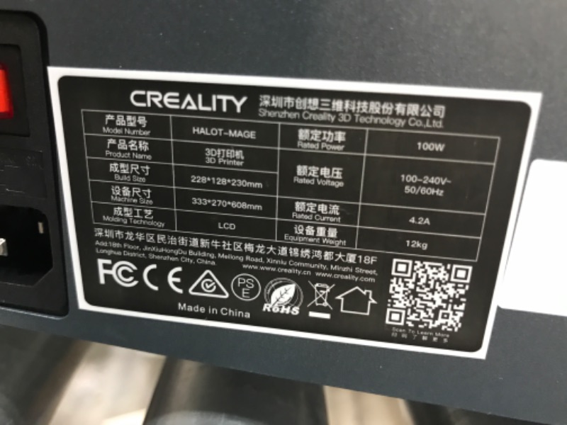 Photo 4 of Creality Resin 3D Printer Halot-Mage, 8K Resolution 10.3" Monochrome LCD UV Photocuring Resin Printer with High-Precision Integral Light Fast Print Dual Z-axis Rails Larger Print Size 8.97x5.03x9.05in