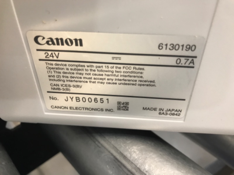 Photo 1 of Canon imageFORMULA R40 Receipt Edition Office Document Scanner