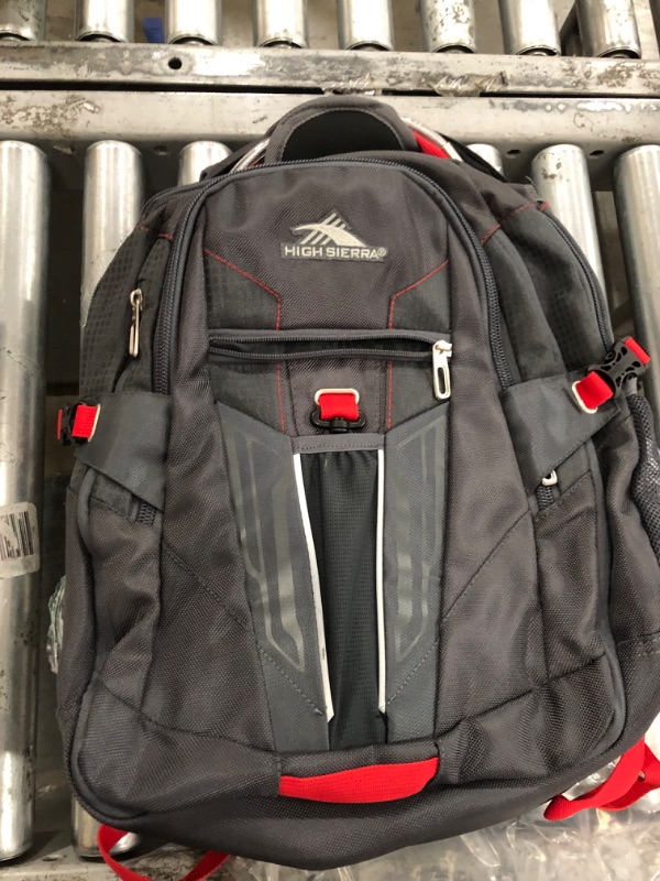 Photo 3 of High Sierra XBT - Business Laptop Backpack, Mercury/Crimson, One Size One Size Mercury/Crimson