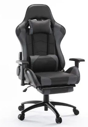 Photo 1 of SMUGDESK Rgonomic High Back Computer Chair With Height Adjustment, E-Sports Swivel Chair, Gray