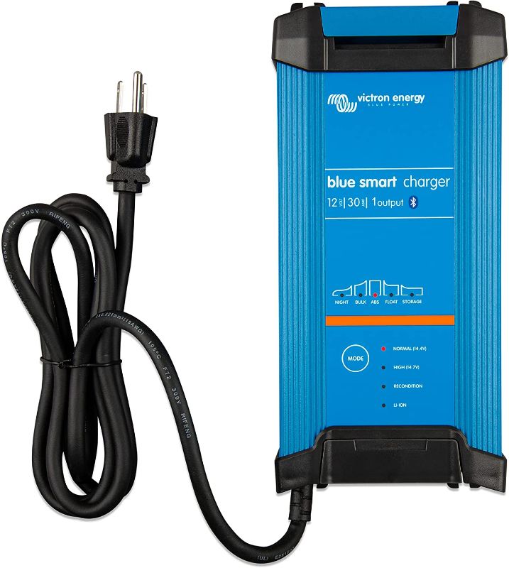 Photo 1 of Victron Energy Blue Smart IP22 12-Volt 30 amp 120VAC, Single Output Battery Charger NEMA 5-15, Bluetooth