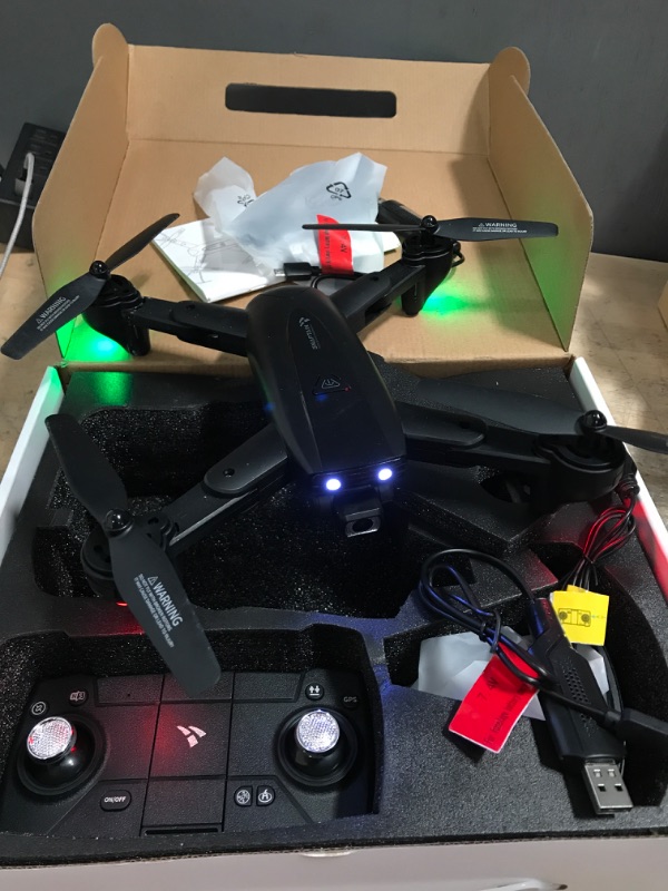 Photo 2 of Foldable GPS FPV Drone with 1080P HD Camera Live Video for Beginners, RC Quadcopter with GPS Return Home, Follow Me, Gesture Control, Circle Fly, Auto Hover & 5G WiFi Transmission