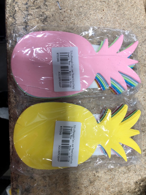 Photo 1 of 2 ITEMS 72 Pieces Pineapple Cutouts BUNDLE