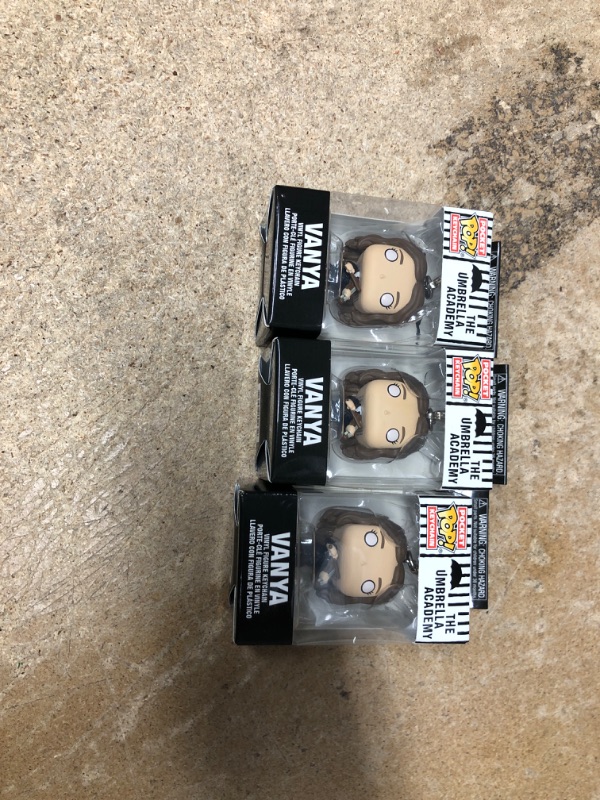 Photo 2 of 3 pack of Funko POP Pop! Keychain: Umbrella Academy - Vanya (Styles May Vary), Multicolor, 2 inches