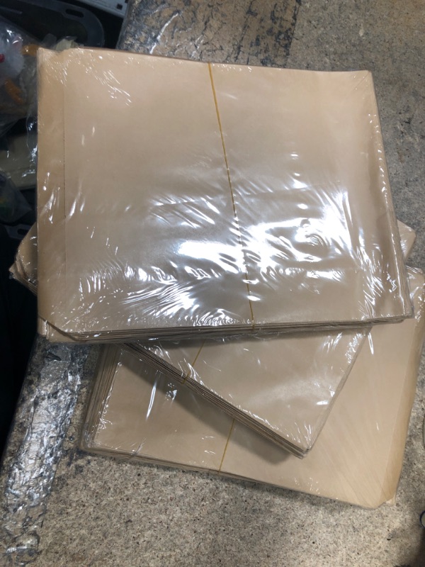 Photo 1 of 100 pcs Kraft paper 10” x 8” set of 3