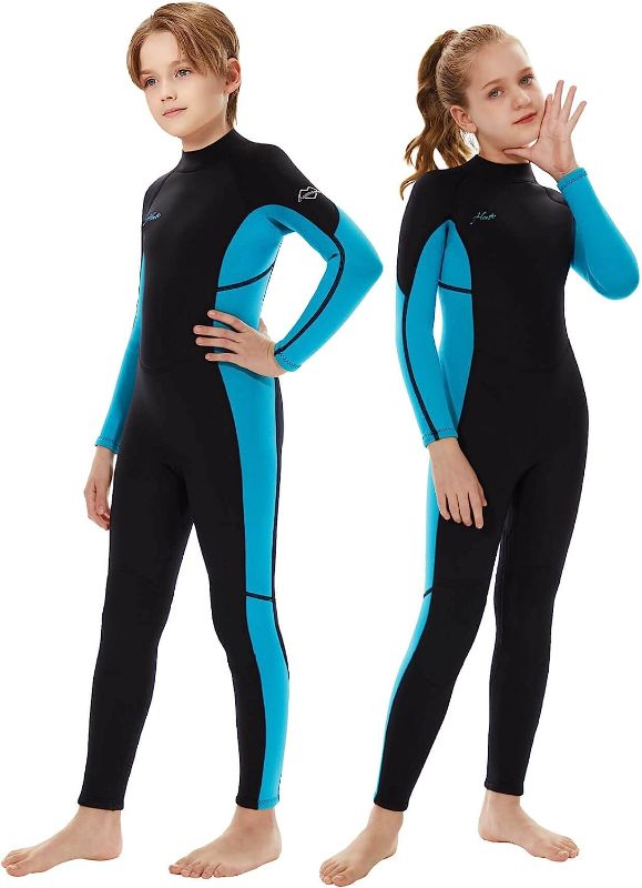 Photo 1 of Hevto Wetsuits Kids and Youth Full Shorty Wet Suit 3/2mm Neoprene Surfing Swimming Diving Keep Warm for Water Sports