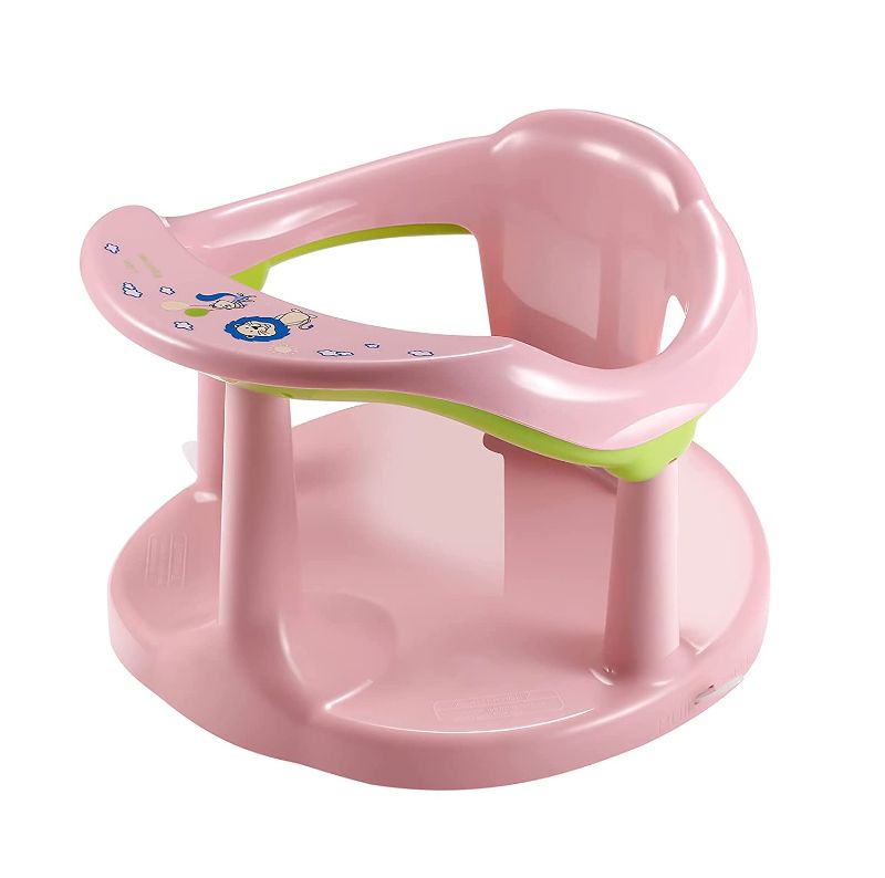 Photo 1 of Baby Bath Seat for Babies 6 to 18 Months / Non-Slip Infants Toddlers Taking Bath by Sitting in Bath Tub Chair 2022 Upgraded (PINK)